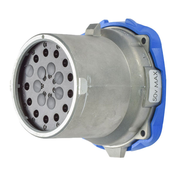 17-68120 - DN20c INLET METAL SIZE 5 IP 54/55 12P 20A 50 V 60 Hz